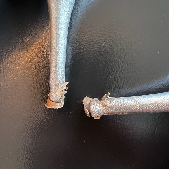 Prada Sling Back Silver Heels - Picture 8 of 8